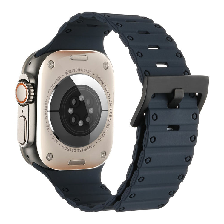 Helt Vildt Elegant Silikone Universal Rem passer til Apple Smartwatch - Blå#serie_16