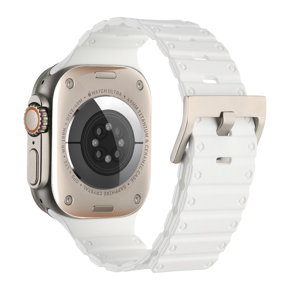 Helt Vildt Elegant Silikone Universal Rem passer til Apple Smartwatch - Hvid#serie_18