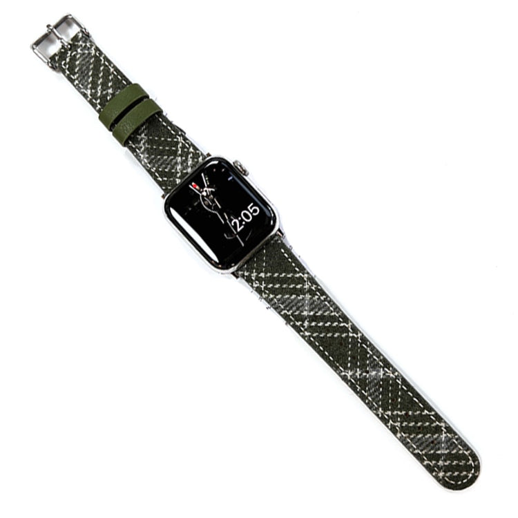 Stilren Kunstlæder Universal Rem passer til Apple Smartwatch - Grøn#serie_7