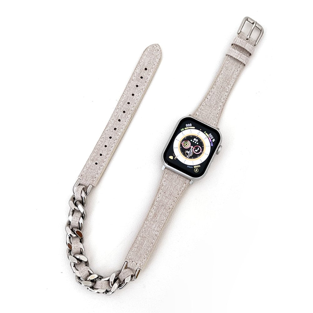 Mega Smuk Nylon Universal Rem passer til Apple Smartwatch - Hvid#serie_4