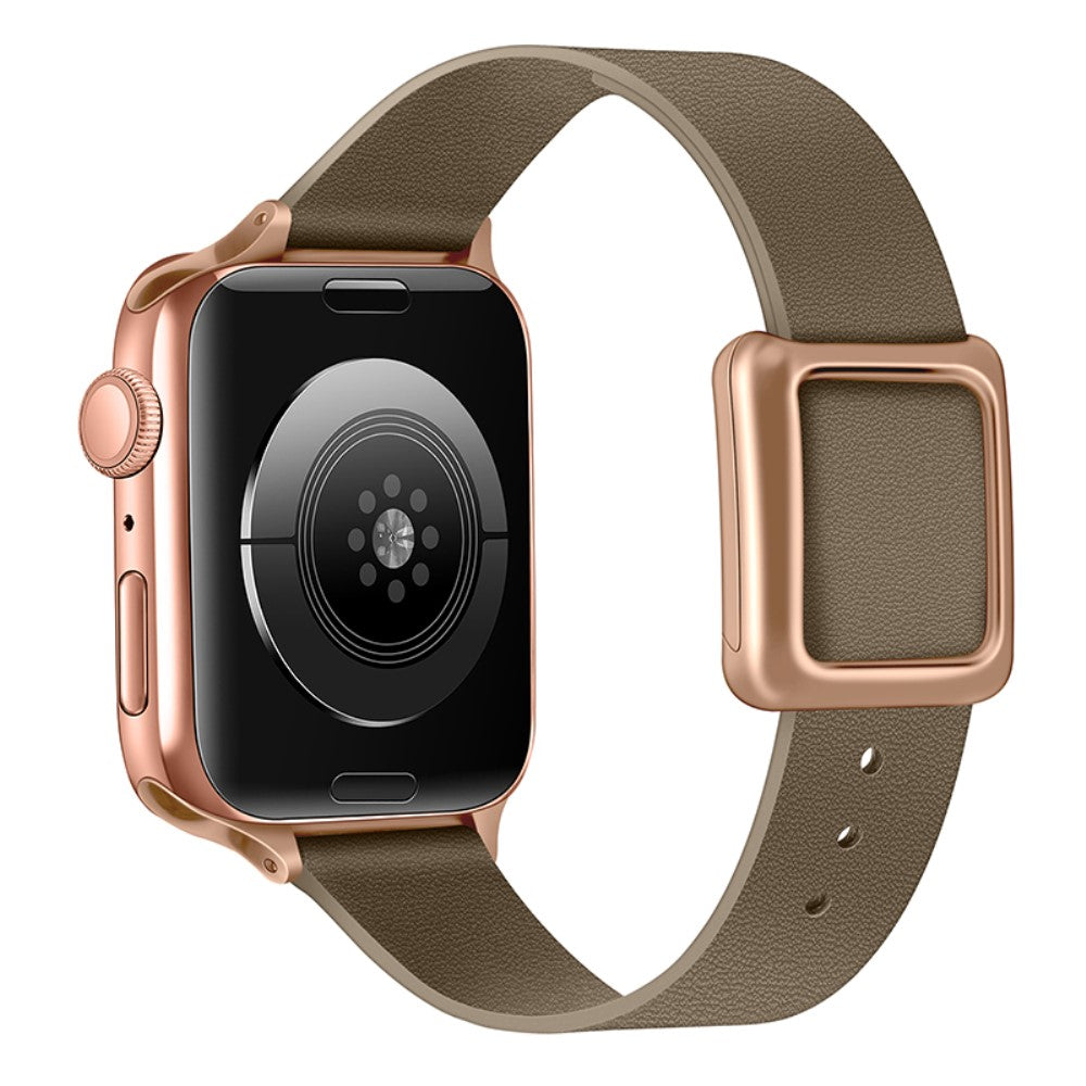 Meget Pænt Kunstlæder Universal Rem passer til Apple Smartwatch - Sølv#serie_2