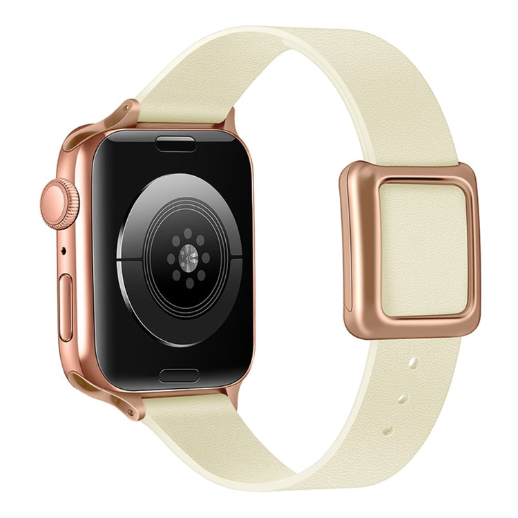 Meget Pænt Kunstlæder Universal Rem passer til Apple Smartwatch - Hvid#serie_3