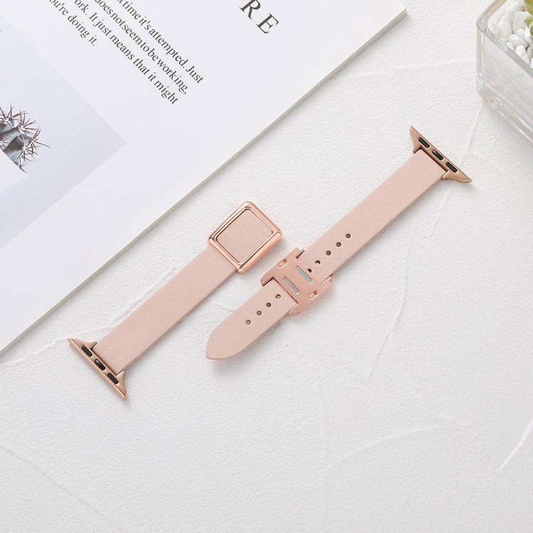 Meget Pænt Kunstlæder Universal Rem passer til Apple Smartwatch - Pink#serie_4