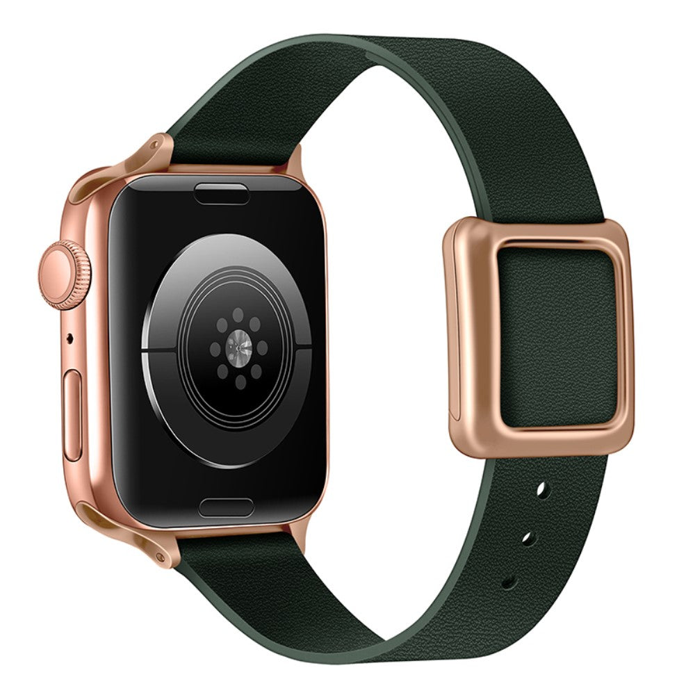 Meget Pænt Kunstlæder Universal Rem passer til Apple Smartwatch - Grøn#serie_5