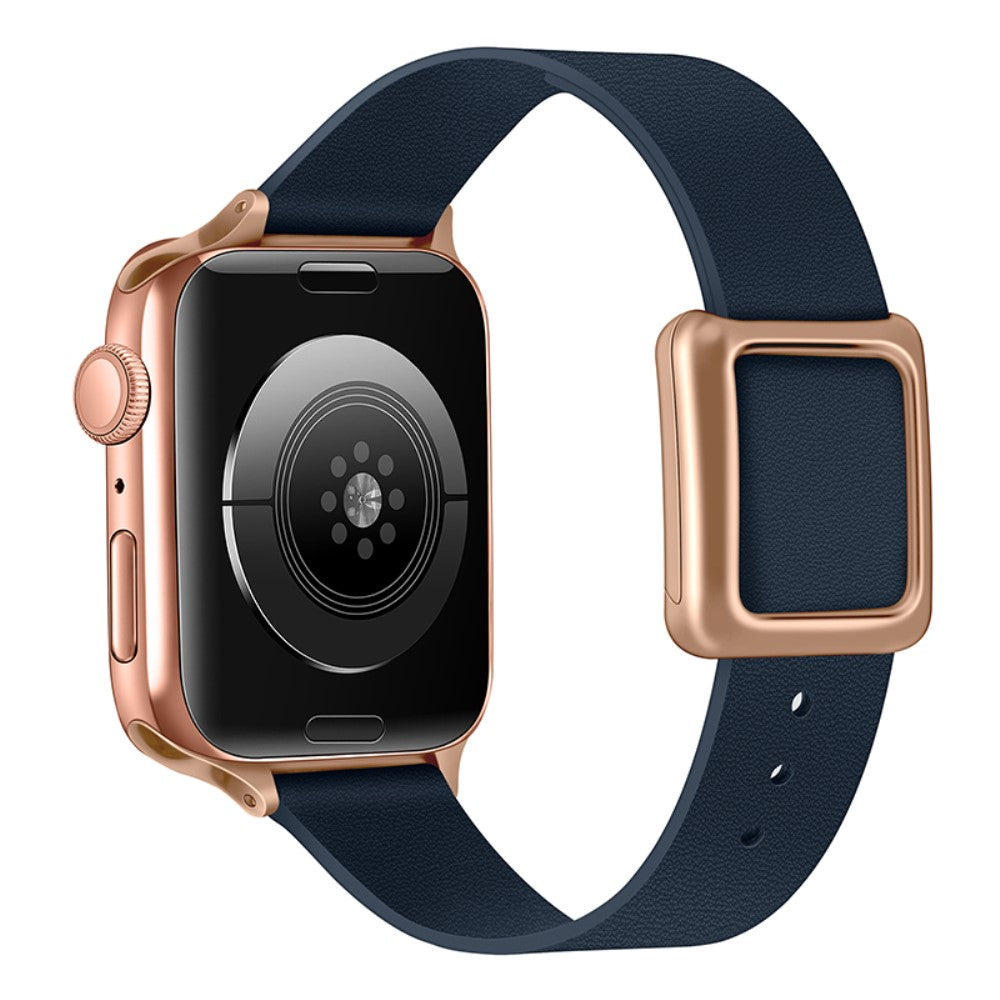 Meget Pænt Kunstlæder Universal Rem passer til Apple Smartwatch - Blå#serie_6