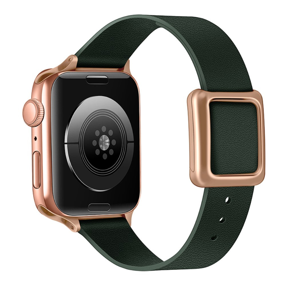 Helt Vildt Skøn Kunstlæder Universal Rem passer til Apple Smartwatch - Grøn#serie_5