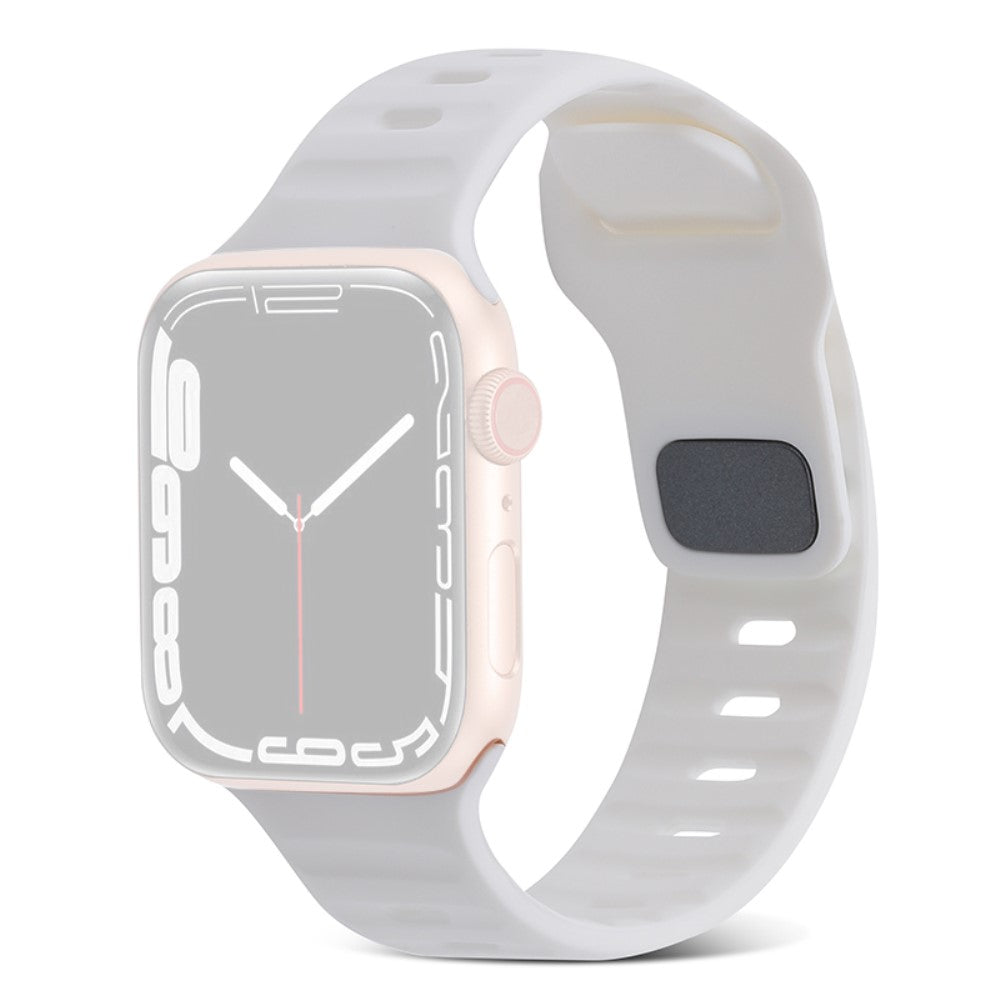 Meget Hårdfør Silikone Universal Rem passer til Apple Smartwatch - Hvid#serie_1