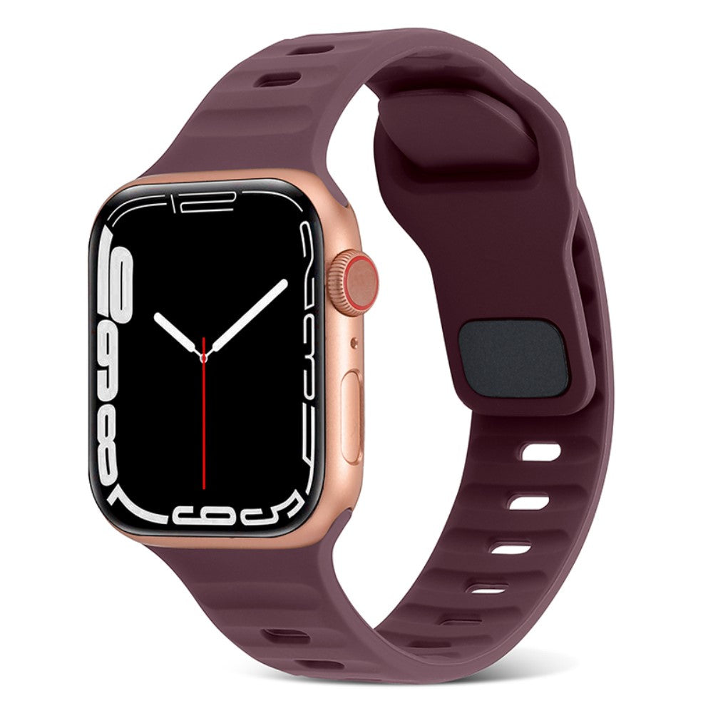 Meget Hårdfør Silikone Universal Rem passer til Apple Smartwatch - Rød#serie_2