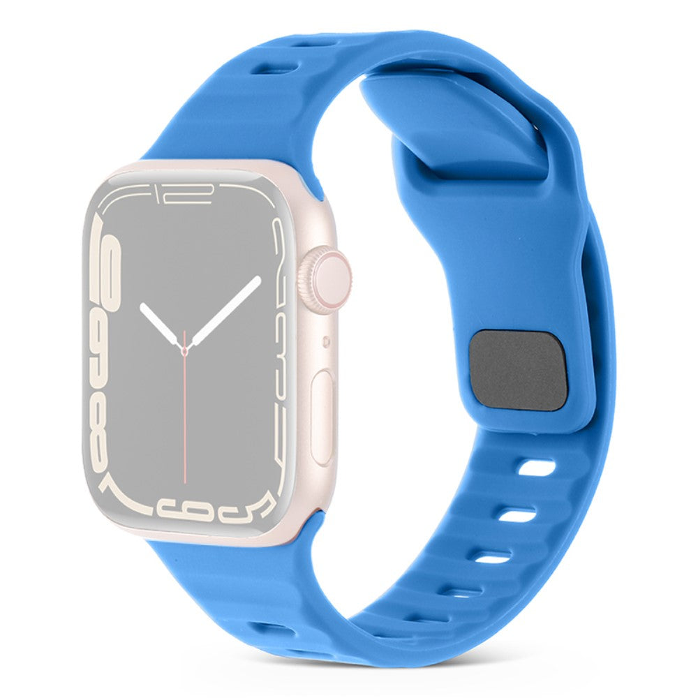Fortrinligt Silikone Universal Rem passer til Apple Smartwatch - Blå#serie_1