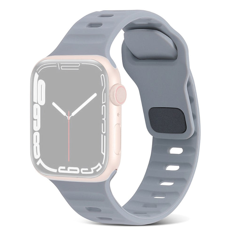 Fortrinligt Silikone Universal Rem passer til Apple Smartwatch - Sølv#serie_2