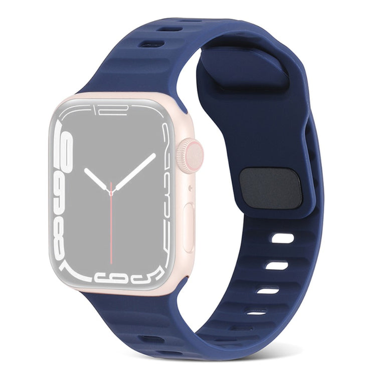 Fortrinligt Silikone Universal Rem passer til Apple Smartwatch - Blå#serie_5