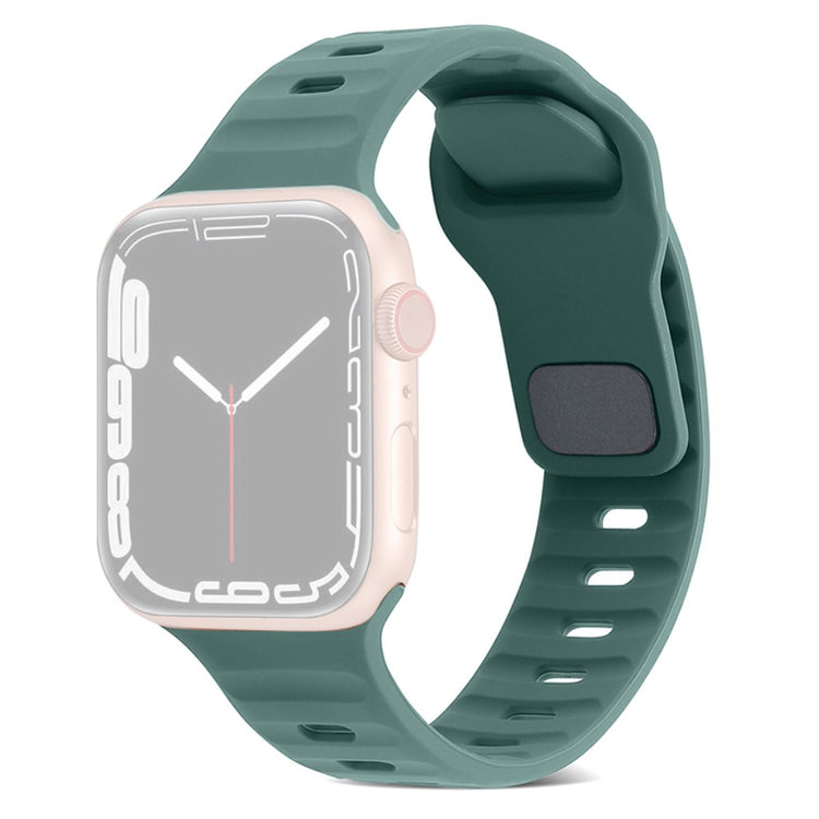 Fortrinligt Silikone Universal Rem passer til Apple Smartwatch - Grøn#serie_6
