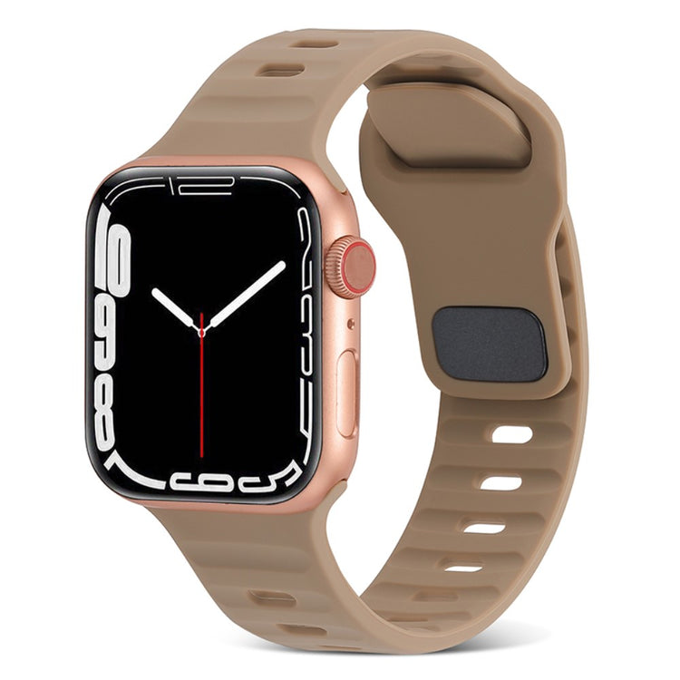 Fortrinligt Silikone Universal Rem passer til Apple Smartwatch - Brun#serie_9