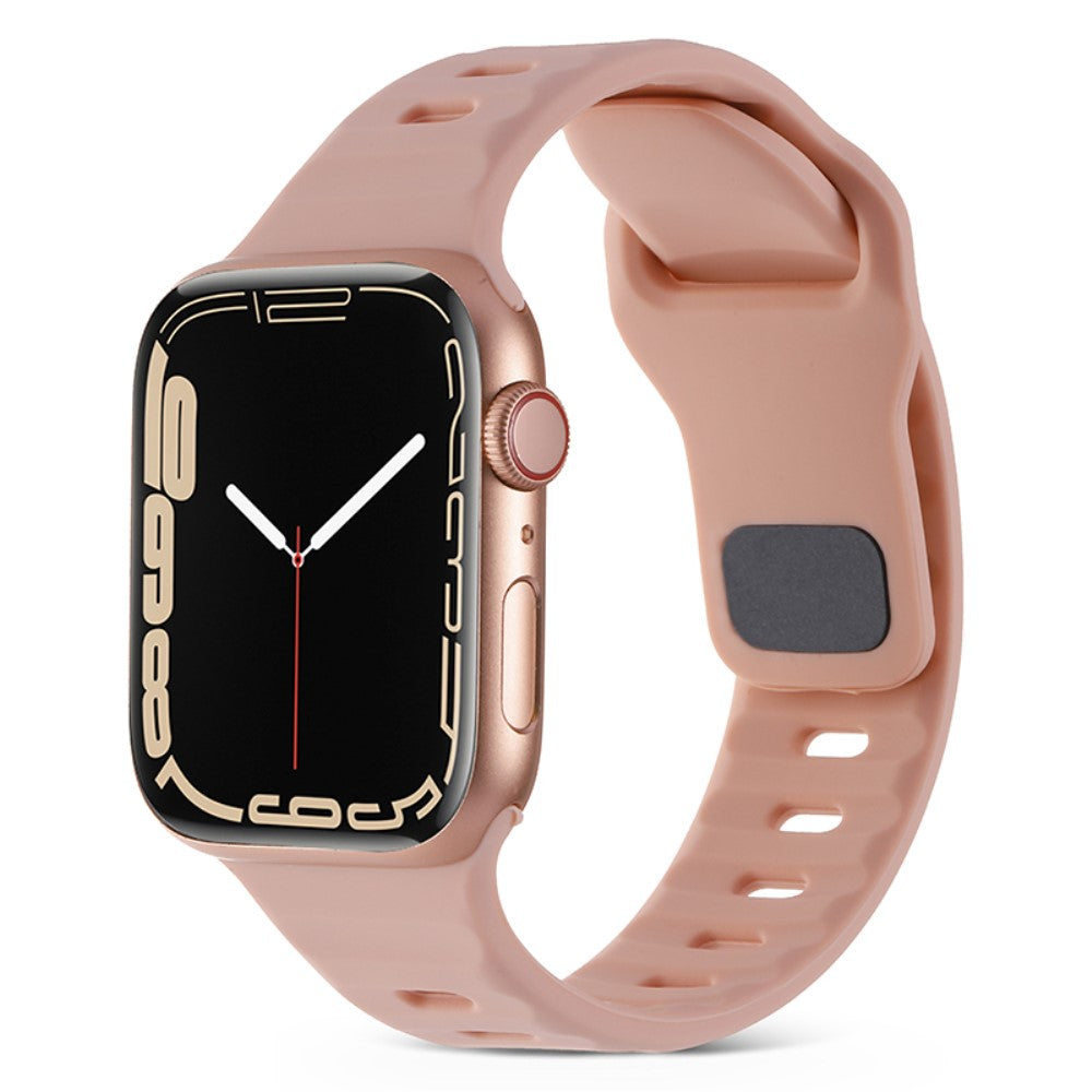 Fortrinligt Silikone Universal Rem passer til Apple Smartwatch - Pink#serie_10