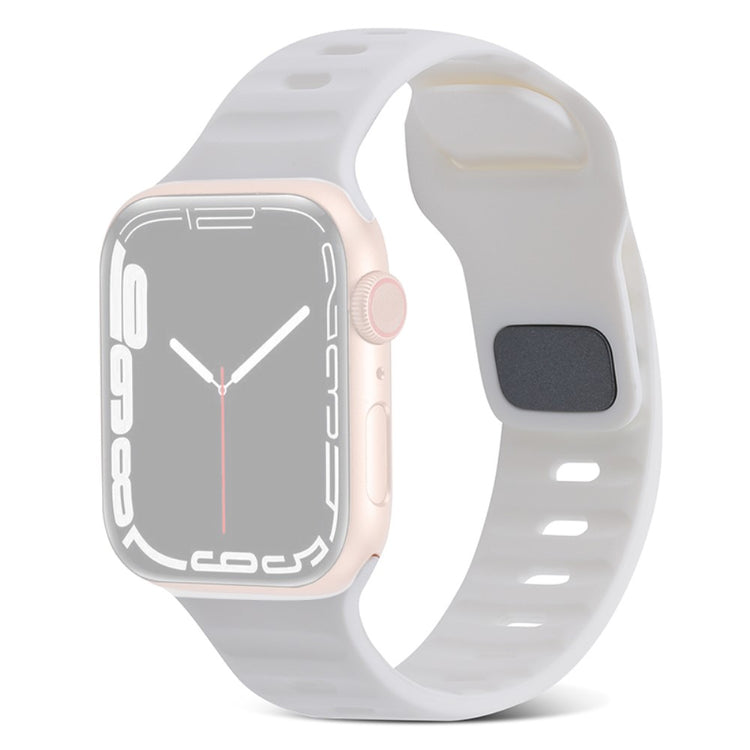 Fortrinligt Silikone Universal Rem passer til Apple Smartwatch - Hvid#serie_11