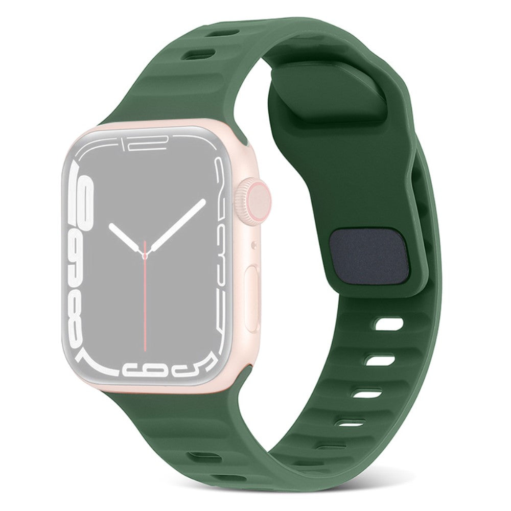 Fortrinligt Silikone Universal Rem passer til Apple Smartwatch - Grøn#serie_14