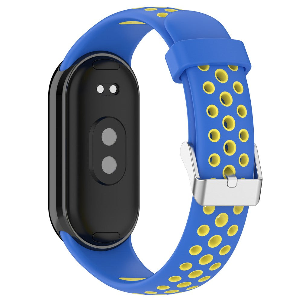 Vildt Sejt Silikone Rem passer til Xiaomi Smart Band 8 - Blå#serie_9