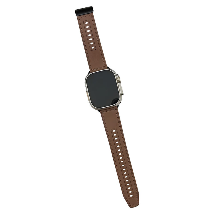 Elegant Kunstlæder Universal Rem passer til Apple Smartwatch - Brun#serie_7