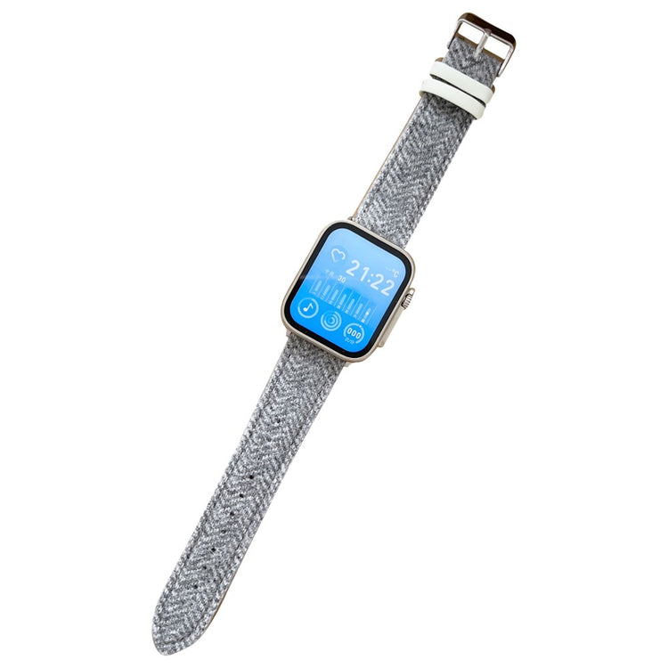 Helt Vildt Elegant Nylon Universal Rem passer til Apple Smartwatch - Blå#serie_3