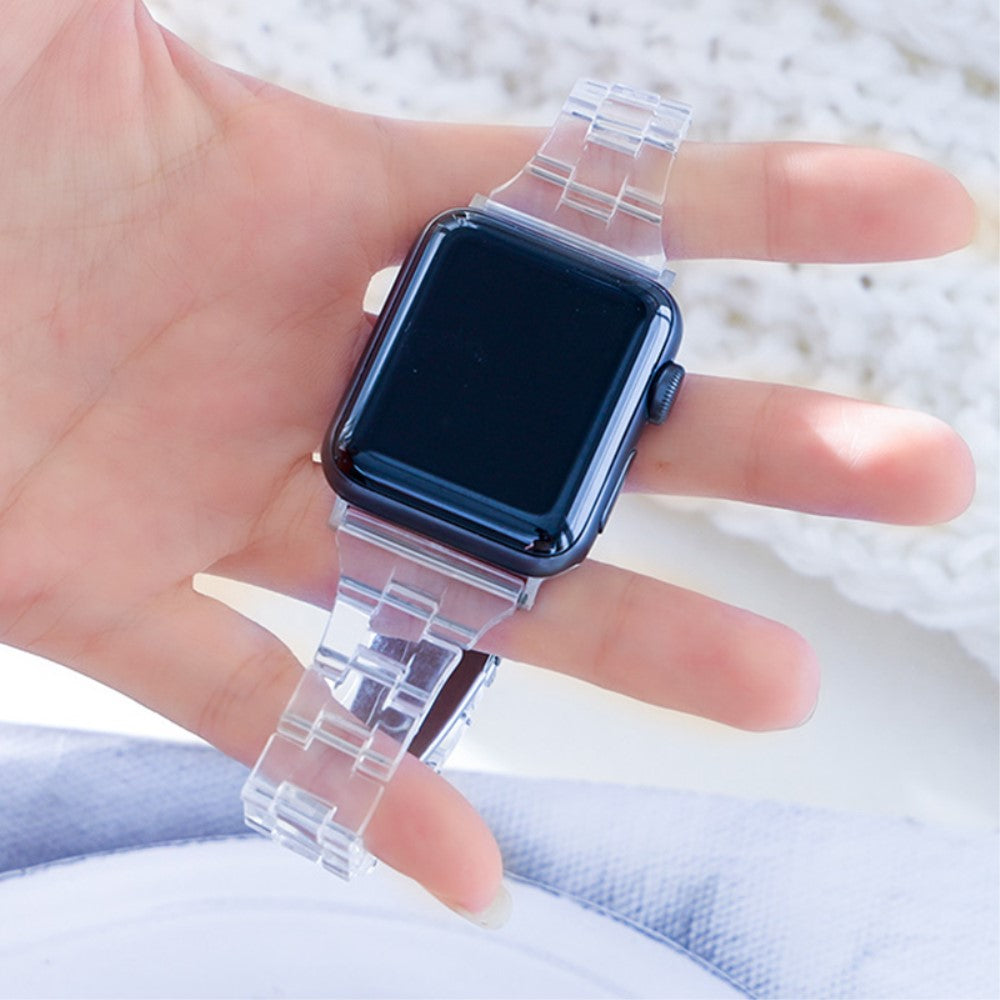 Super Holdbart Silikone Universal Rem passer til Apple Smartwatch - Gul#serie_3