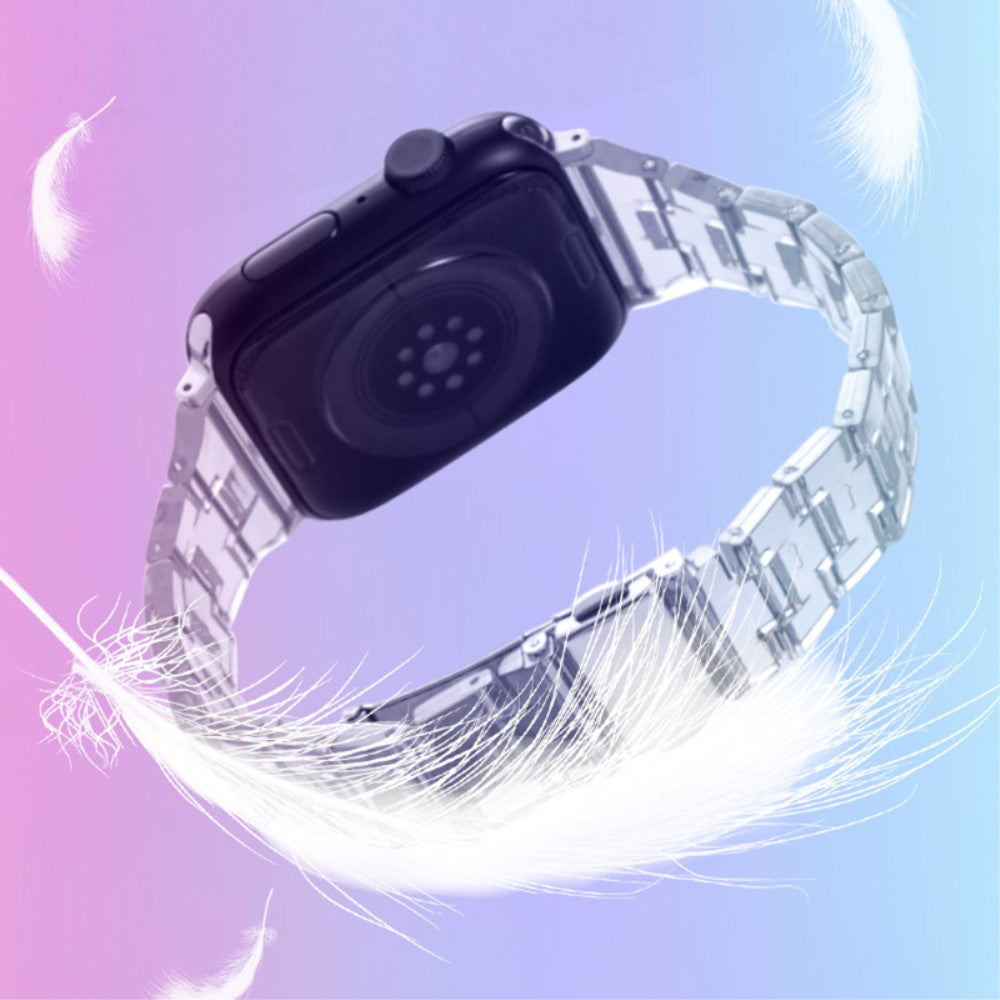 Rigtigt Elegant Silikone Universal Rem passer til Apple Smartwatch - Sort#serie_6