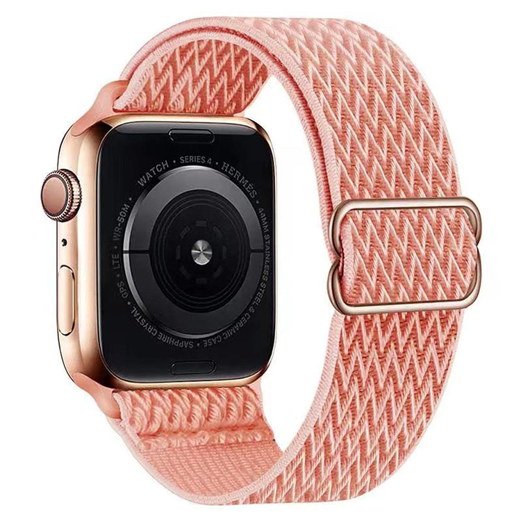 Helt Vildt Holdbart Nylon Universal Rem passer til Apple Smartwatch - Pink#serie_6