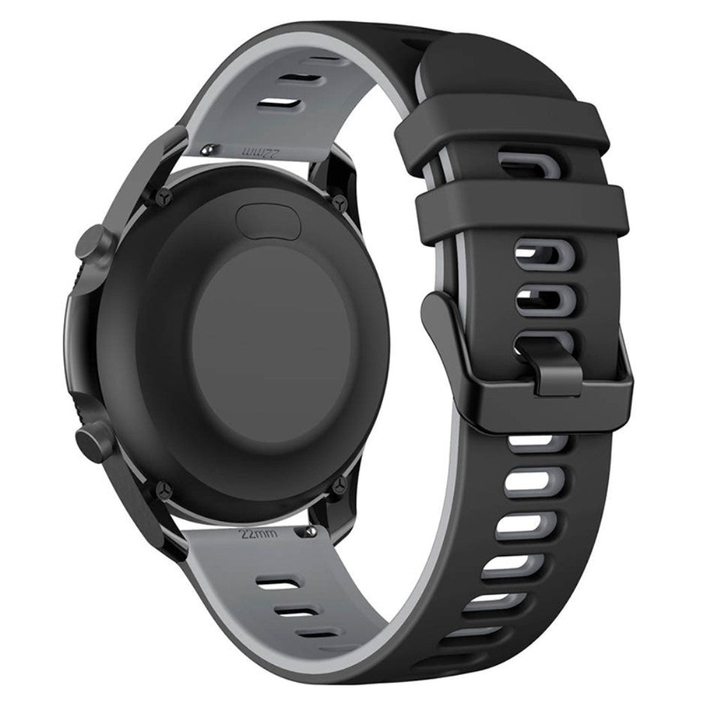 Rigtigt Sejt Silikone Universal Rem passer til Smartwatch - Sølv#serie_5