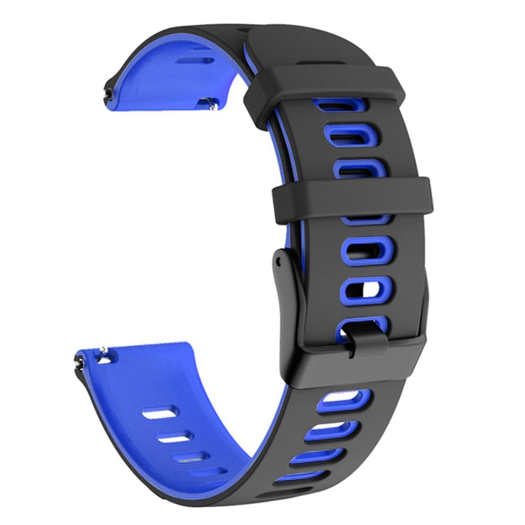 Rigtigt Sejt Silikone Universal Rem passer til Smartwatch - Blå#serie_6