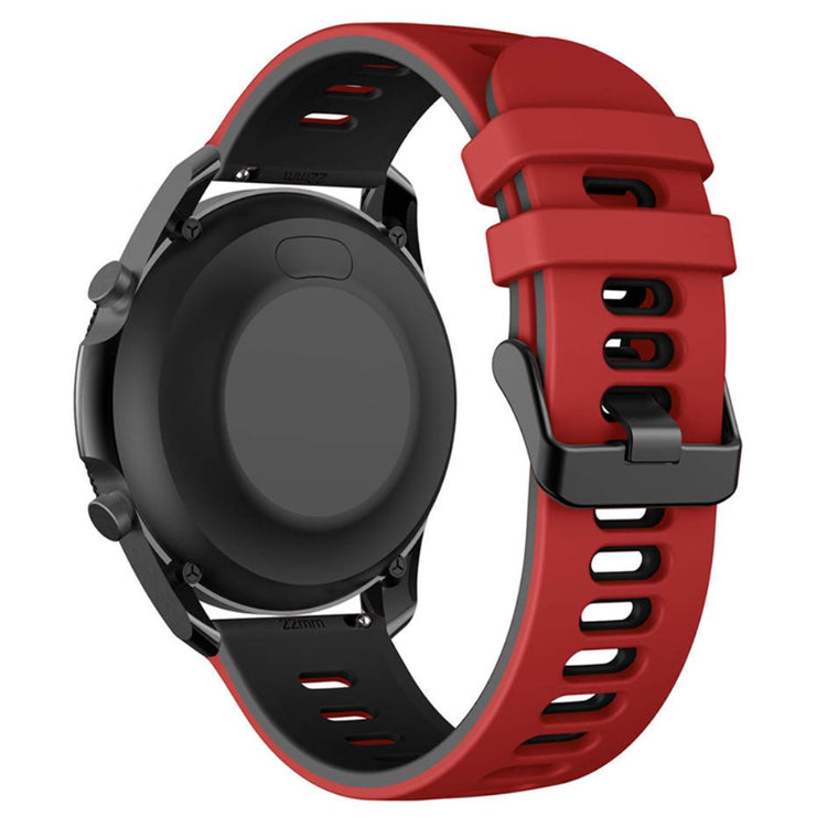 Rigtigt Sejt Silikone Universal Rem passer til Smartwatch - Rød#serie_7