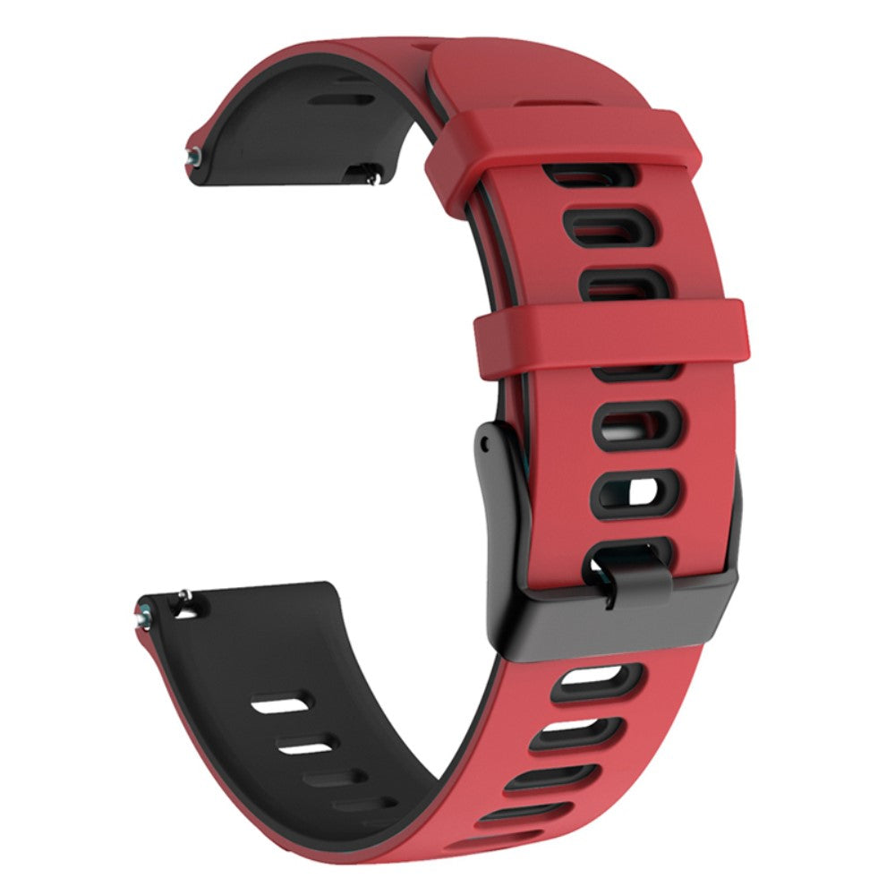 Rigtigt Sejt Silikone Universal Rem passer til Smartwatch - Rød#serie_7