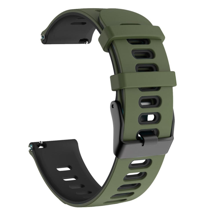 Rigtigt Sejt Silikone Universal Rem passer til Smartwatch - Grøn#serie_8