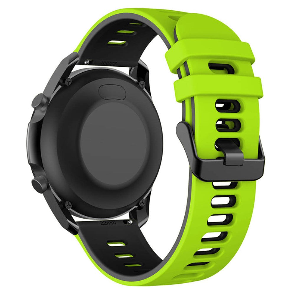 Rigtigt Sejt Silikone Universal Rem passer til Smartwatch - Grøn#serie_9