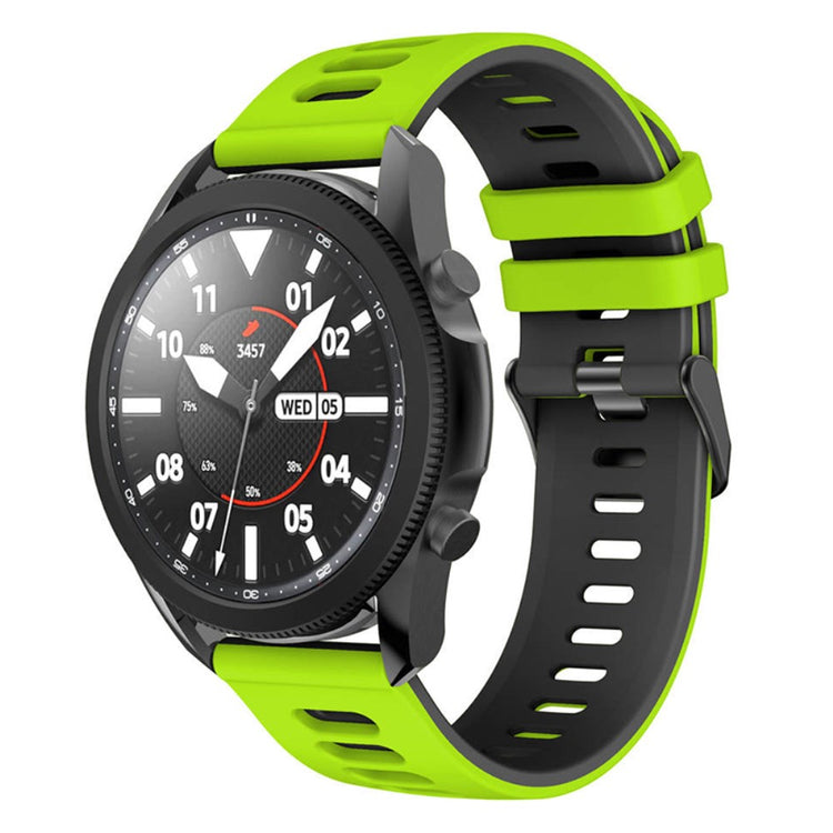 Rigtigt Sejt Silikone Universal Rem passer til Smartwatch - Grøn#serie_9