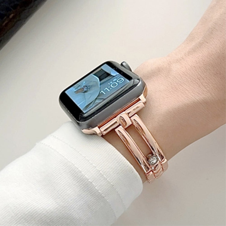 Helt Vildt Kønt Metal Universal Rem passer til Apple Smartwatch - Pink#serie_2