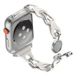 Flot Metal Og Kunstlæder Universal Rem passer til Apple Smartwatch