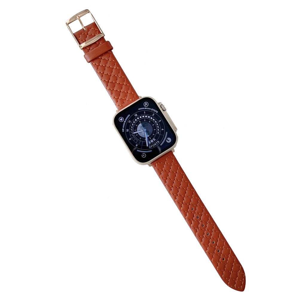 Vildt Skøn Kunstlæder Universal Rem passer til Apple Smartwatch - Rød#serie_3