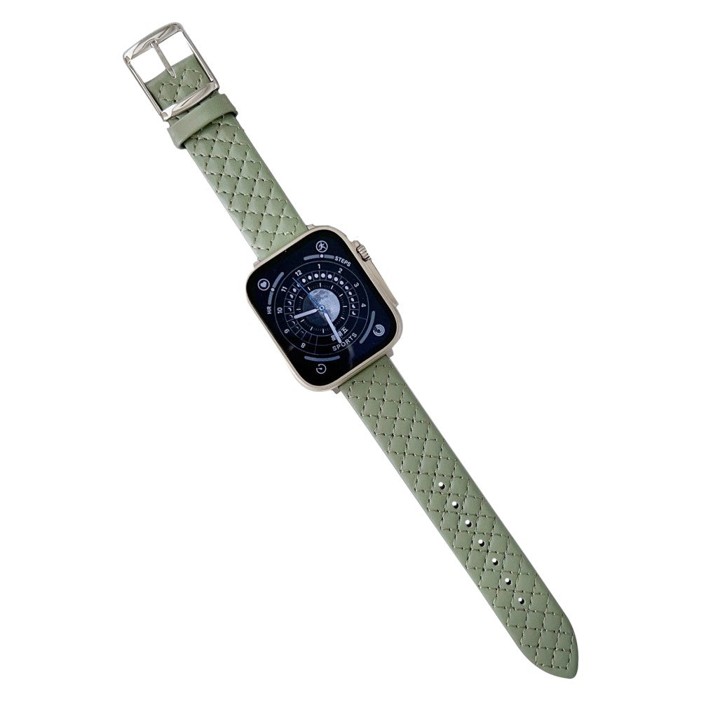 Vildt Skøn Kunstlæder Universal Rem passer til Apple Smartwatch - Grøn#serie_6
