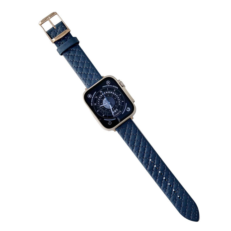 Vildt Skøn Kunstlæder Universal Rem passer til Apple Smartwatch - Blå#serie_8