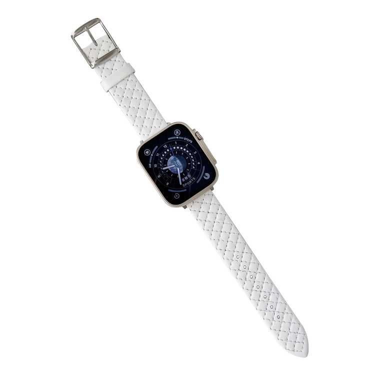 Rigtigt Cool Kunstlæder Universal Rem passer til Apple Smartwatch - Hvid#serie_2