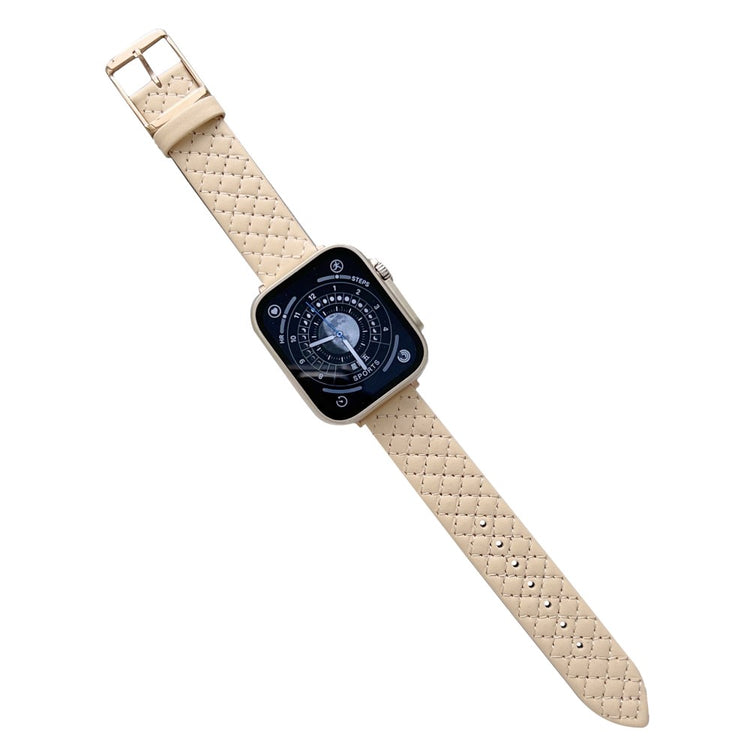 Rigtigt Cool Kunstlæder Universal Rem passer til Apple Smartwatch - Hvid#serie_8