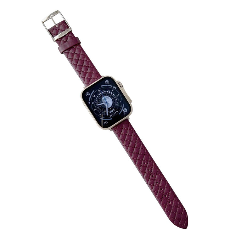 Rigtigt Cool Kunstlæder Universal Rem passer til Apple Smartwatch - Rød#serie_9