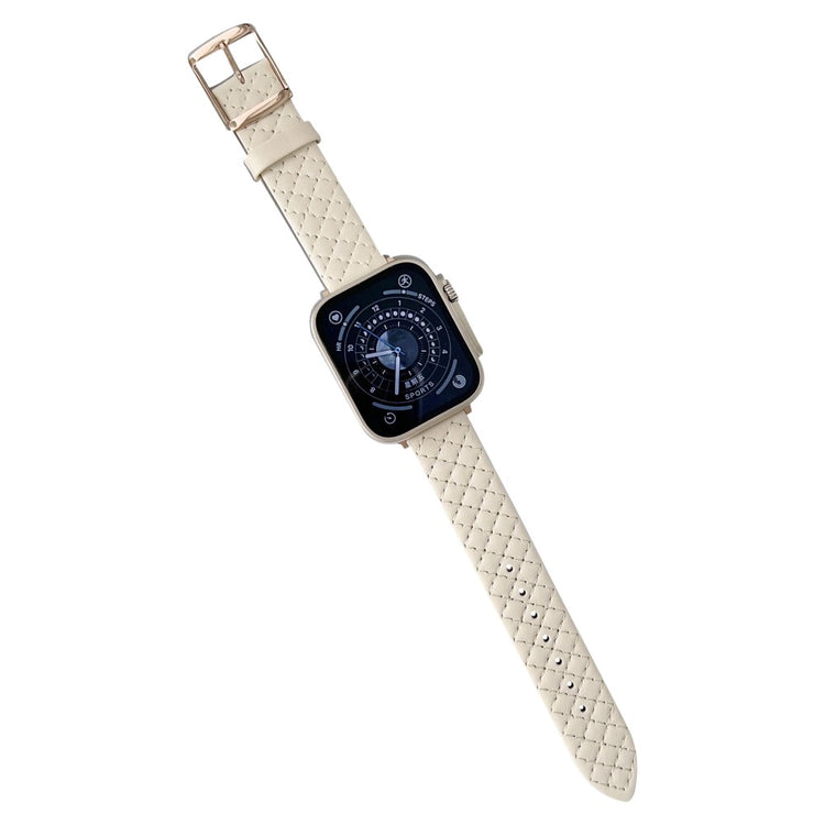 Rigtigt Cool Kunstlæder Universal Rem passer til Apple Smartwatch - Hvid#serie_10
