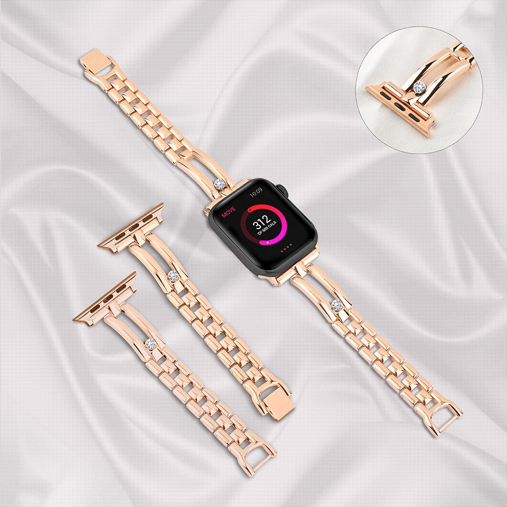 Vildt Godt Metal Universal Rem passer til Apple Smartwatch - Pink#serie_2
