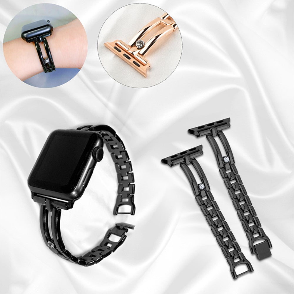 Rigtigt Elegant Metal Universal Rem passer til Apple Smartwatch - Pink#serie_1