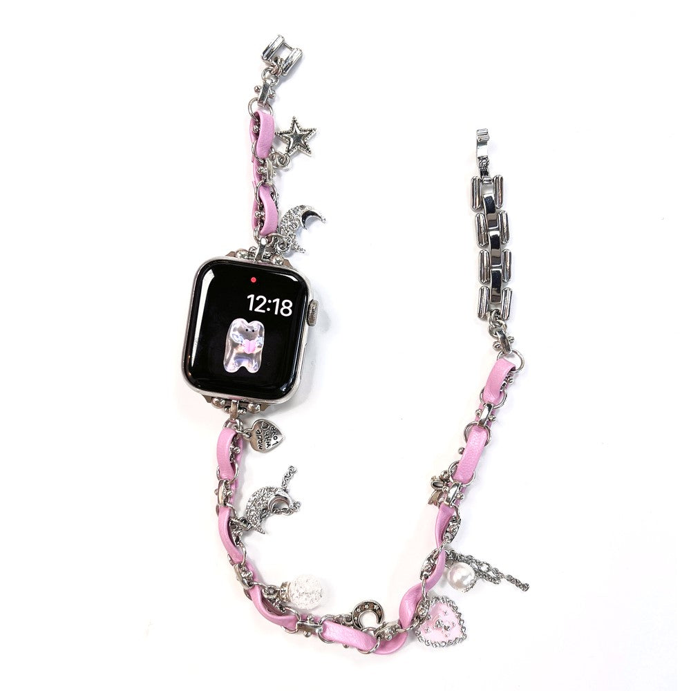 Eminent Kunstlæder Universal Rem passer til Apple Smartwatch - Pink#serie_2