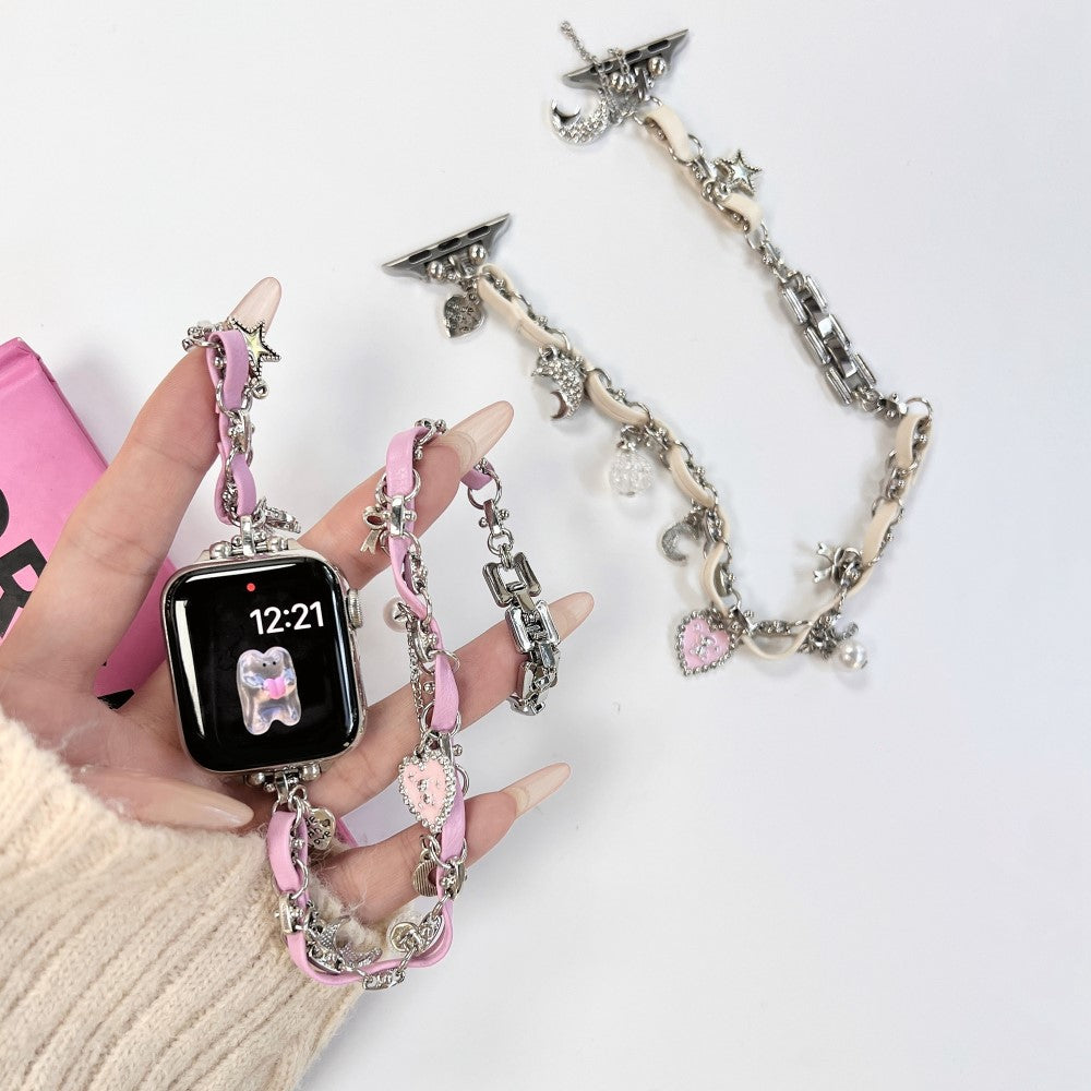 Eminent Kunstlæder Universal Rem passer til Apple Smartwatch - Pink#serie_2