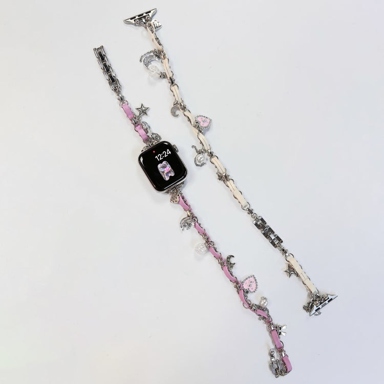 Vildt Skøn Metal Universal Rem passer til Apple Smartwatch - Pink#serie_2