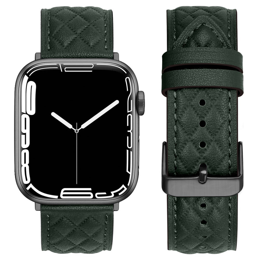 Supercool Kunstlæder Universal Rem passer til Apple Smartwatch - Grøn#serie_3
