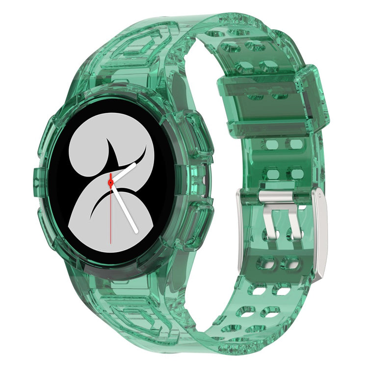 Meget Godt Silikone Rem passer til Samsung Galaxy Watch 4 (44mm) - Grøn#serie_1