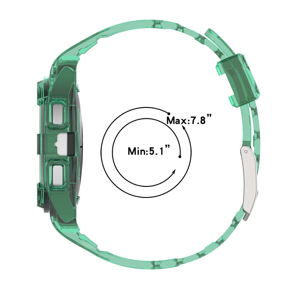 Meget Godt Silikone Rem passer til Samsung Galaxy Watch 4 (44mm) - Sort#serie_3